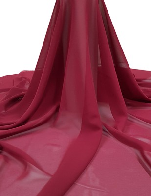  - Krep Şifon Kumaş - En 150 cm - Bordo