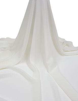 Krep Şifon Kumaş - En 150 cm - Ekru