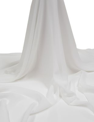Krep Şifon Kumaş - En 150 cm - Krem