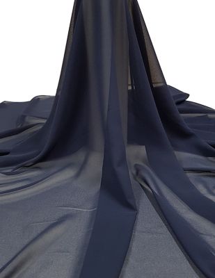 Krep Şifon Kumaş - En 150 cm - Lacivert