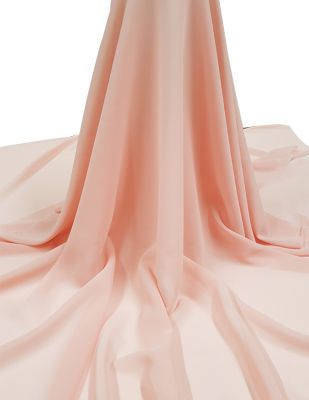 Krep Şifon Kumaş - En 150 cm - Somon