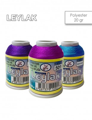 LEYLAK - Leylak Polyester Dantel İplikleri - 6 Katlı - 20 Gr