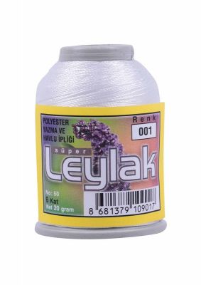 Leylak Polyester Dantel İplikleri - 6 Katlı - 20 Gr