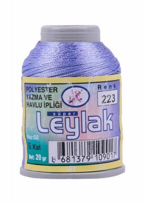 Leylak Polyester Dantel İplikleri - 6 Katlı - 20 Gr