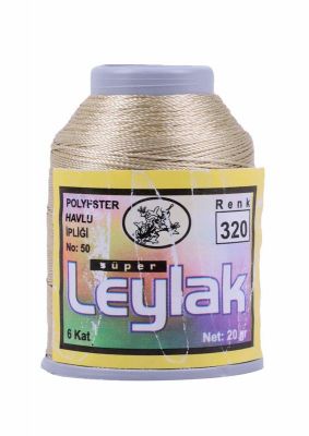 Leylak Polyester Dantel İplikleri - 6 Katlı - 20 Gr