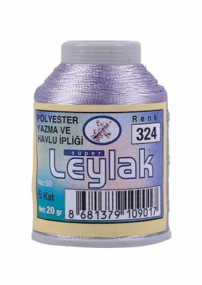 Leylak Polyester Dantel İplikleri - 6 Katlı - 20 Gr