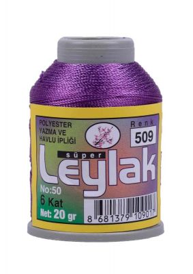 Leylak Polyester Dantel İplikleri - 6 Katlı - 20 Gr