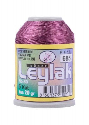 Leylak Polyester Dantel İplikleri - 6 Katlı - 20 Gr - Thumbnail