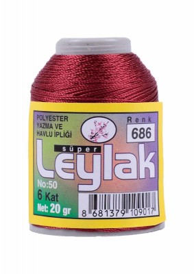 Leylak Polyester Dantel İplikleri - 6 Katlı - 20 Gr - Thumbnail