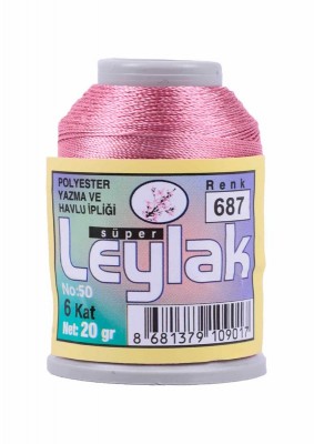 Leylak Polyester Dantel İplikleri - 6 Katlı - 20 Gr - Thumbnail