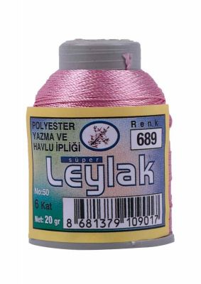 Leylak Polyester Dantel İplikleri - 6 Katlı - 20 Gr