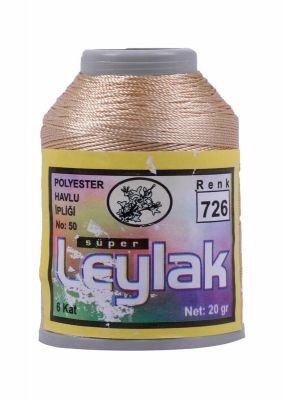 Leylak Polyester Dantel İplikleri - 6 Katlı - 20 Gr