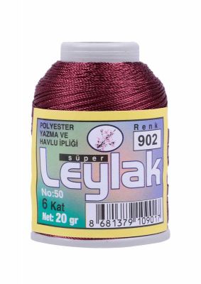 Leylak Polyester Dantel İplikleri - 6 Katlı - 20 Gr