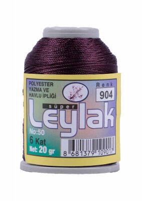 Leylak Polyester Dantel İplikleri - 6 Katlı - 20 Gr