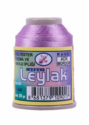 Leylak Polyester Dantel İplikleri - 6 Katlı - 20 Gr