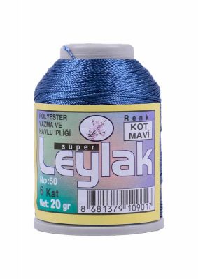 Leylak Polyester Dantel İplikleri - 6 Katlı - 20 Gr