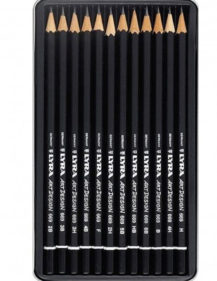 LYRA - Lyra Rembrandt Art Designe, Graphite Pencils Kalem - 12 Adet (1)