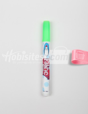 MARVY - Marvy Fabric Marker - Kumaş ve T-Shirt Kalemi - FL Green - 2 ml