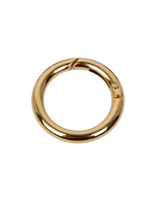  - Metal Halka - Yaylı - Altın - Ç: 3,5 cm