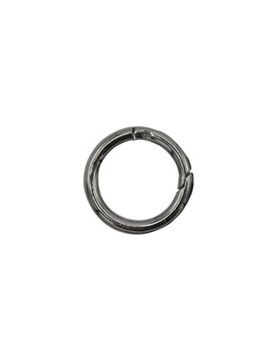  - Metal Halka - Yaylı - Antrasit - Dış Çap: 2,5 cm