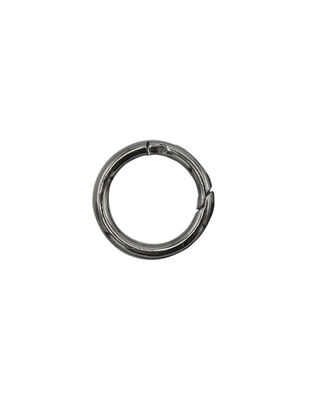 Metal Halka - Yaylı - Antrasit - Dış Çap: 2,5 cm