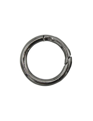  - Metal Halka - Yaylı - Antrasit - Dış Çap: 3 cm