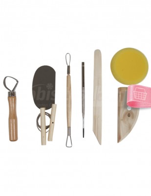  - Pottery Tool Kit, Modelaj Seti - 8 Parça