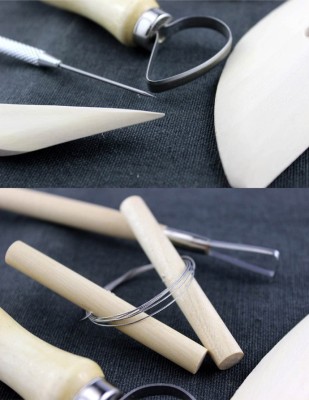 Pottery Tool Kit, Modelaj Seti - 8 Parça - Thumbnail