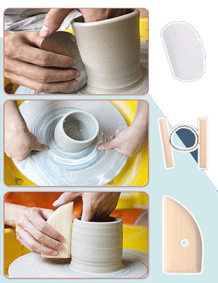 Pottery Tool Kit, Modelaj Seti - 8 Parça - Thumbnail