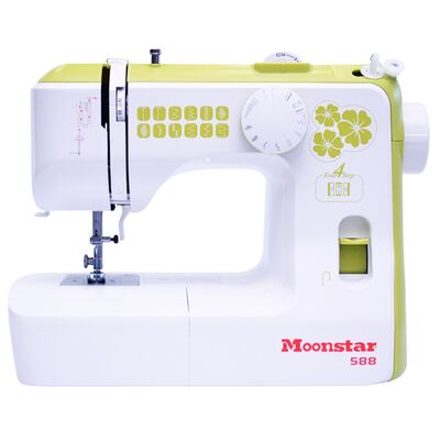 Moonstar 588 – 12 Desenli Ev Tipi Düz Dikiş Makinesi (Yeşil)