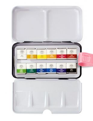 Mungyo Professional Watercolor Sulu Boya Seti - Full Size - 12 Renk