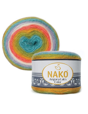 Nako Angora Lüks Color El Örgü İplikleri