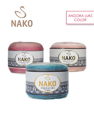 NAKO - Nako Angora Lüks Color El Örgü İplikleri