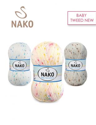 Nako Baby Tweed New El Örgü İplikleri