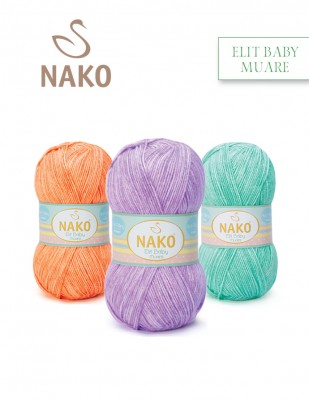 NAKO - Nako Elit Baby Muare El Örgü İplikleri