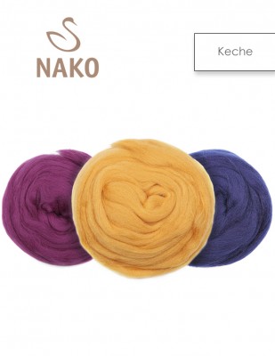 NAKO - Nako Keche Yünü, % 100 Keçe Yün - 50 Gr / 2,5 m