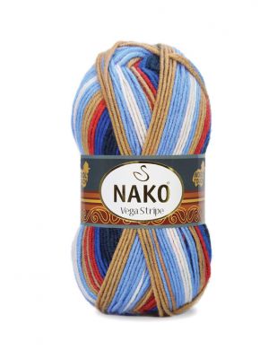 Nako Vega Stripe El Örgü İplikleri