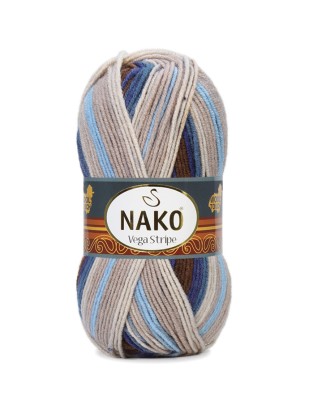Nako Vega Stripe El Örgü İplikleri - Thumbnail