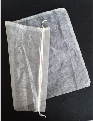 Organze Tül Kese - Krem - 30x40 cm - 3 Adet