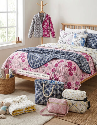 Kapitone Kumaş - Çift Tarafı Pamuk - En 240 cm