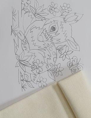 Panç Nakış Seti - 25 x 25 cm - Bambi