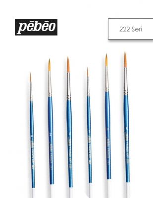 Pebeo 222 Seri Yüksek Kalite Golden Sentetik Fırçalar
