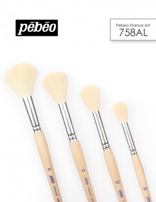 PEBEO - Pebeo 758-AL Seri Fırçaları - MOP Ponpon Fırçalar