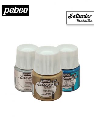 Pebeo Setacolor - Kumaş Boyası - Metalik Renkler - 45 ml