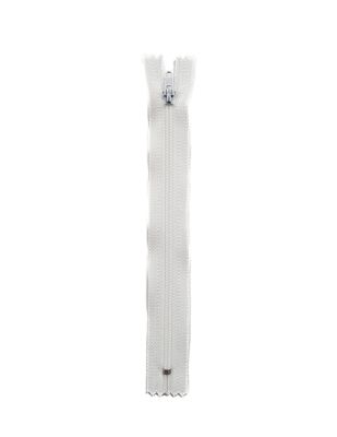 Plastik Dişli Düz Fermuar - 18 cm - Beyaz
