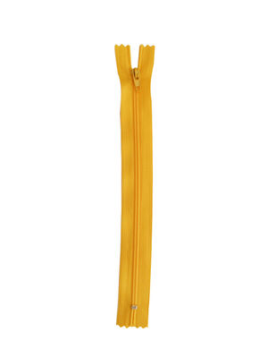 Plastik Dişli Düz Fermuar - 18 cm - Güneş Sarısı