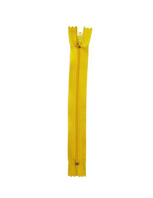 Plastik Dişli Düz Fermuar - 18 cm - Sarı