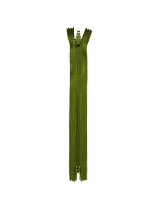  - Plastik Dişli Düz Fermuar - 18 cm - Yeşil