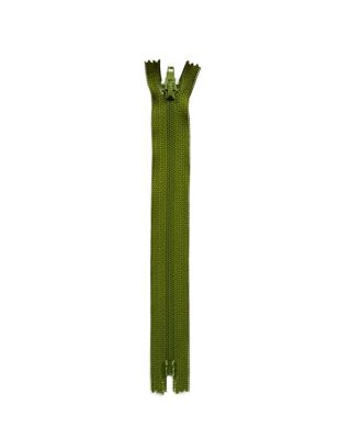 Plastik Dişli Düz Fermuar - 18 cm - Yeşil