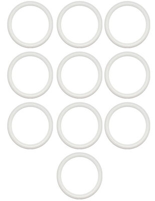 Plastik Halka - Beyaz - Çap : 3 cm - 10 Adet - No:3